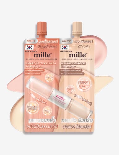MILLE คอลซีลเลอร์ DUO PERFECT SKIN COVER CORRECTOR & CONCEALER 3G.+3G.